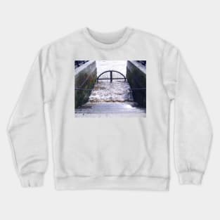 Thames, a Boat Gate near the Tower of London. Great Britain  2009 Crewneck Sweatshirt